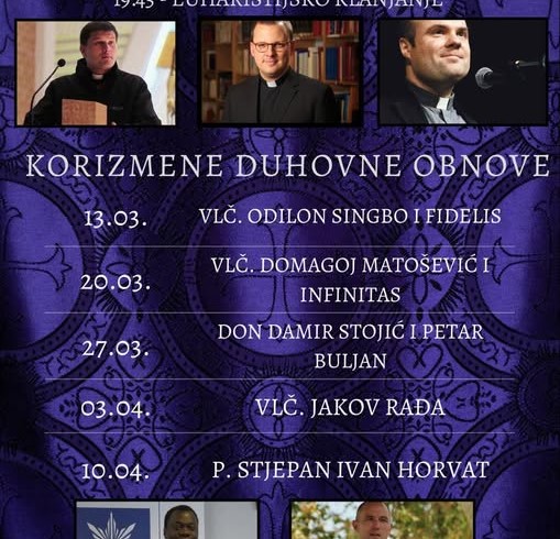 Korizmene duhovne obnove u Utrini